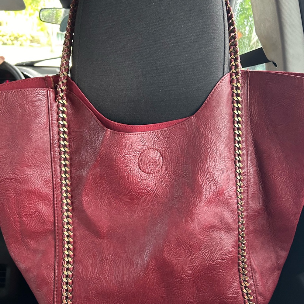 Tote bag with matching clutch